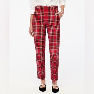 Kallie plaid straight-leg pant  4 petite
